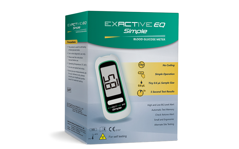 Glucose Test Strips 250 bundle with Exactive EQ Glucose Meter Starter